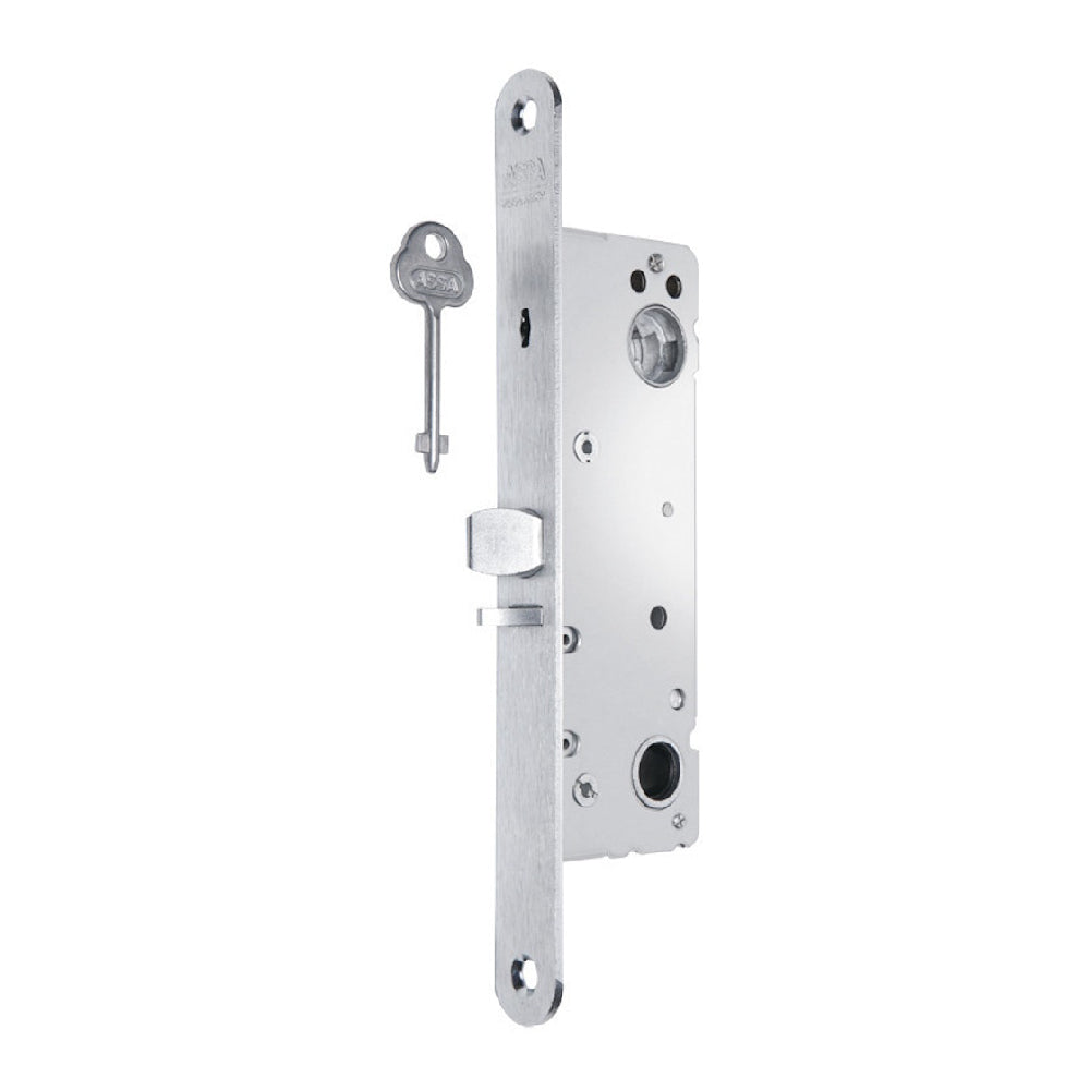Låshus 231-35 vänster från ASSA ABLOY är ett låshus för entrédörrar och portar försedda med draghandtag, dörrstängare eller dörrautomat.