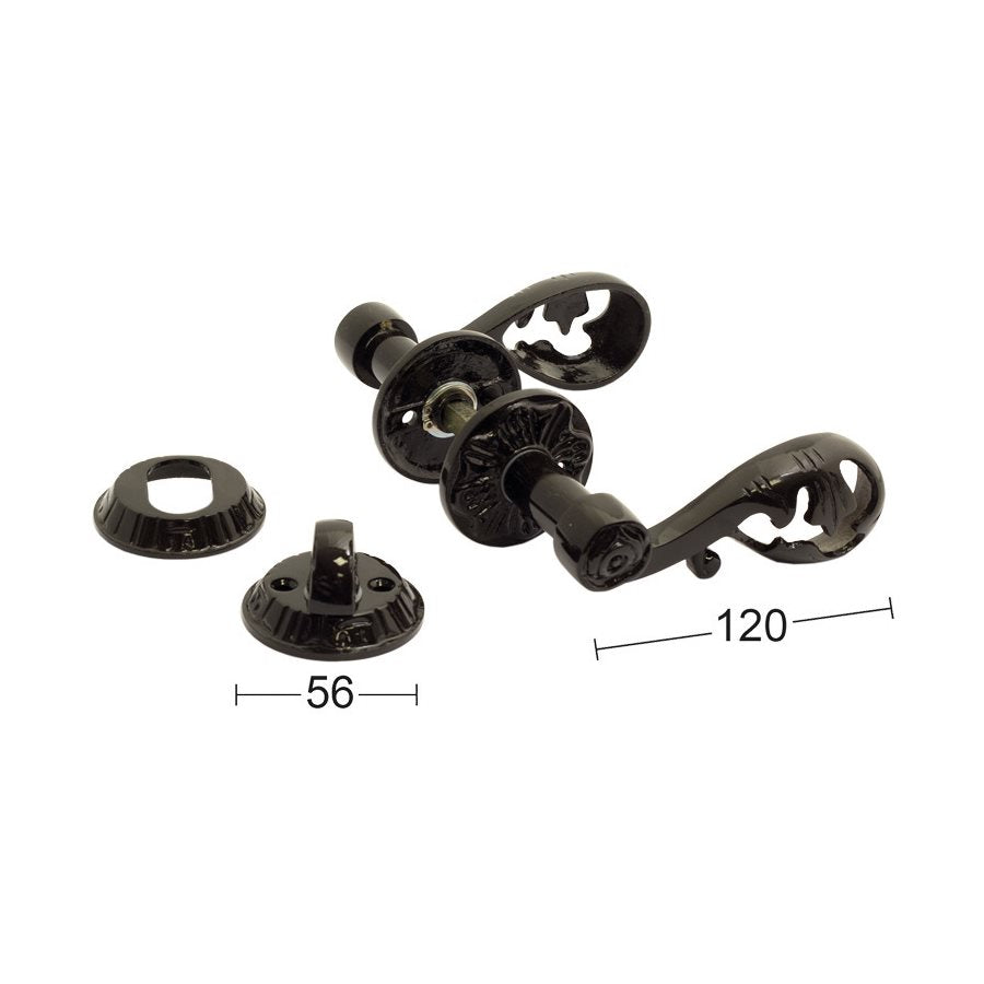 Trycke A4472 antik svart lack SB