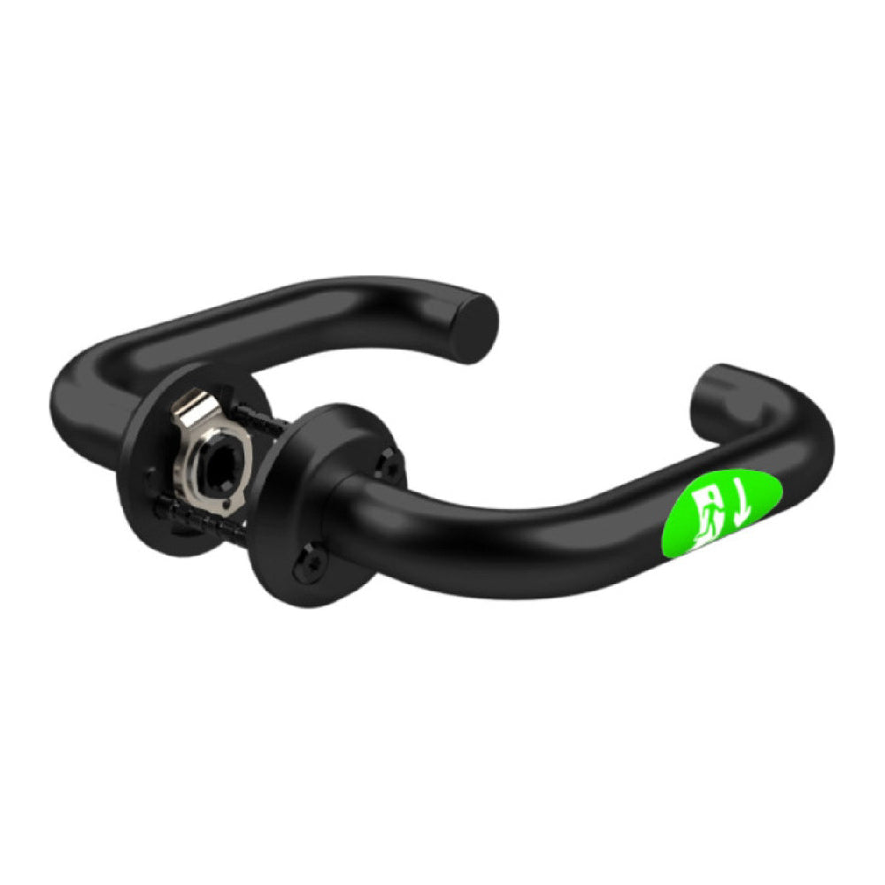 Nödutrymningsbeslag ST17901-3 borstat svart utan skylt