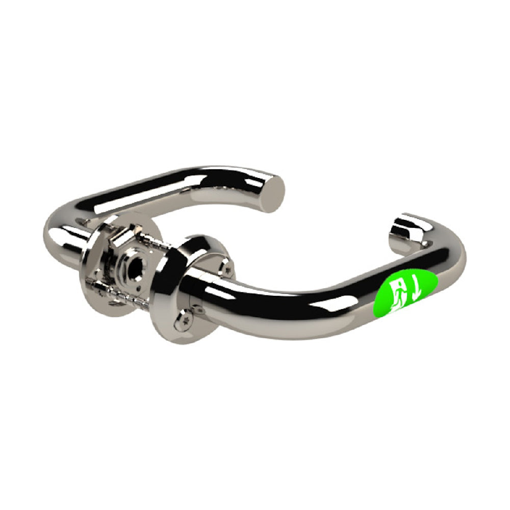 Nödutrymningstrycke ST17901-2 blankt rostfritt stål