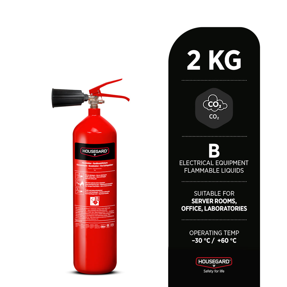 Koldioxidsläckare K2 34B röd 2kg