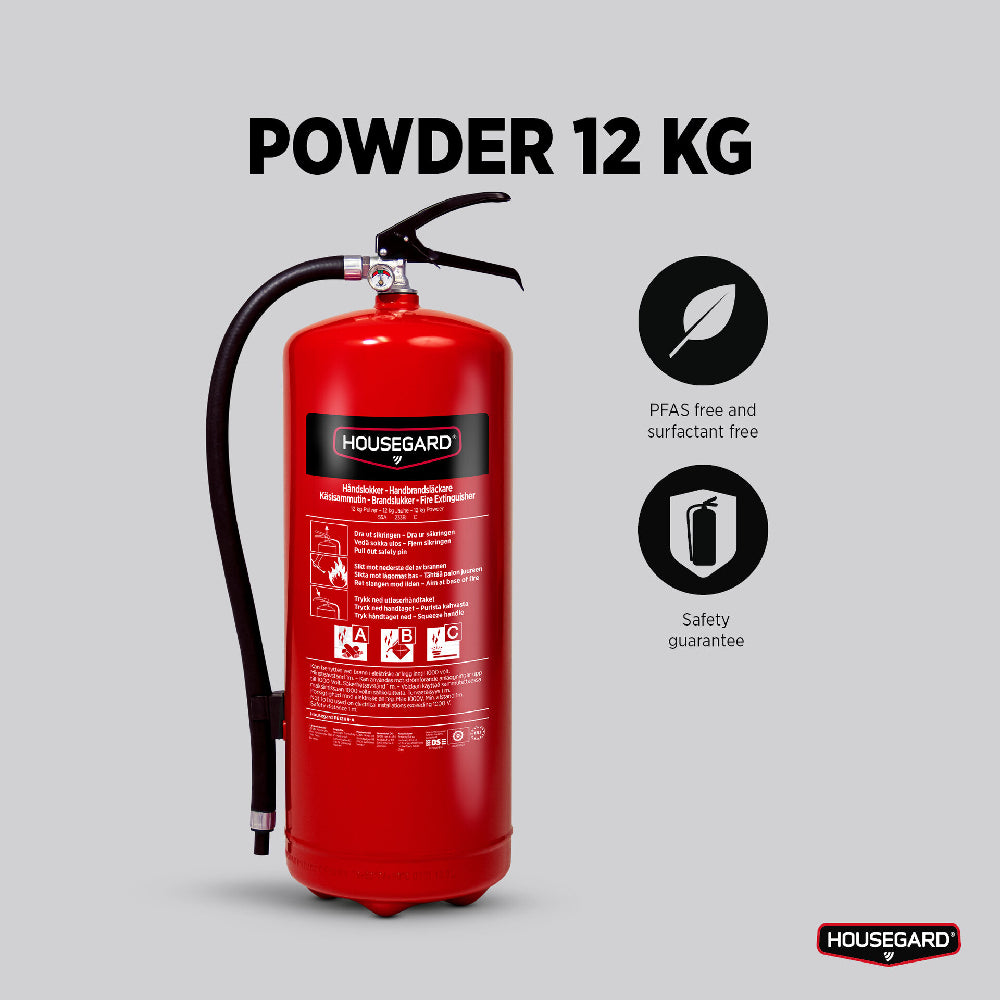 Pulversläckare PE12 55A-233B-C 12kg röd