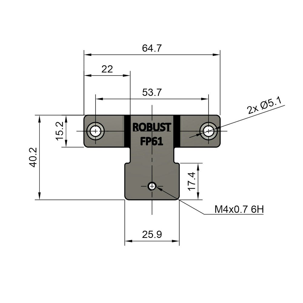 Fästjärn FP61 2-pack