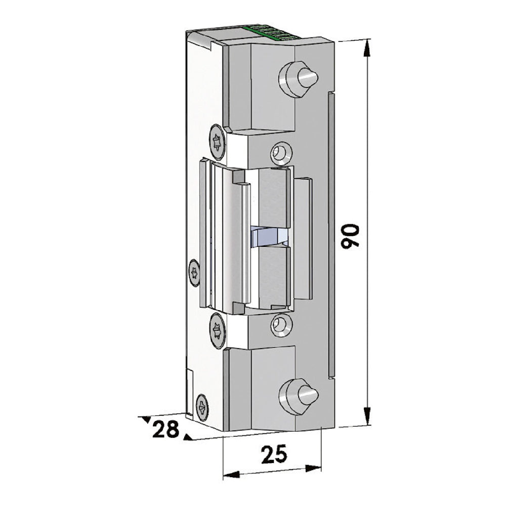 Elslutbleck Step 40 rättvänd 12V kolvk