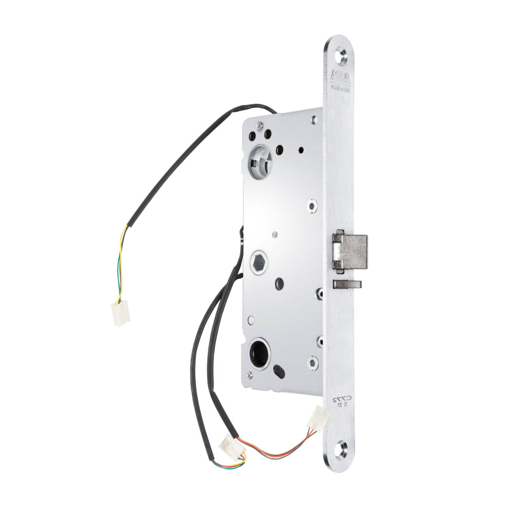 Låshus 767-70 MI mikro höger från ASSA ABLOY är ett låshus med förreglad cylinder- och tryckesfall för panikutrymning, utrustat med mikrobrytare MI för statusindikering. Avsett för panikutrymningsbeslag ASSA 1125 och 1130.