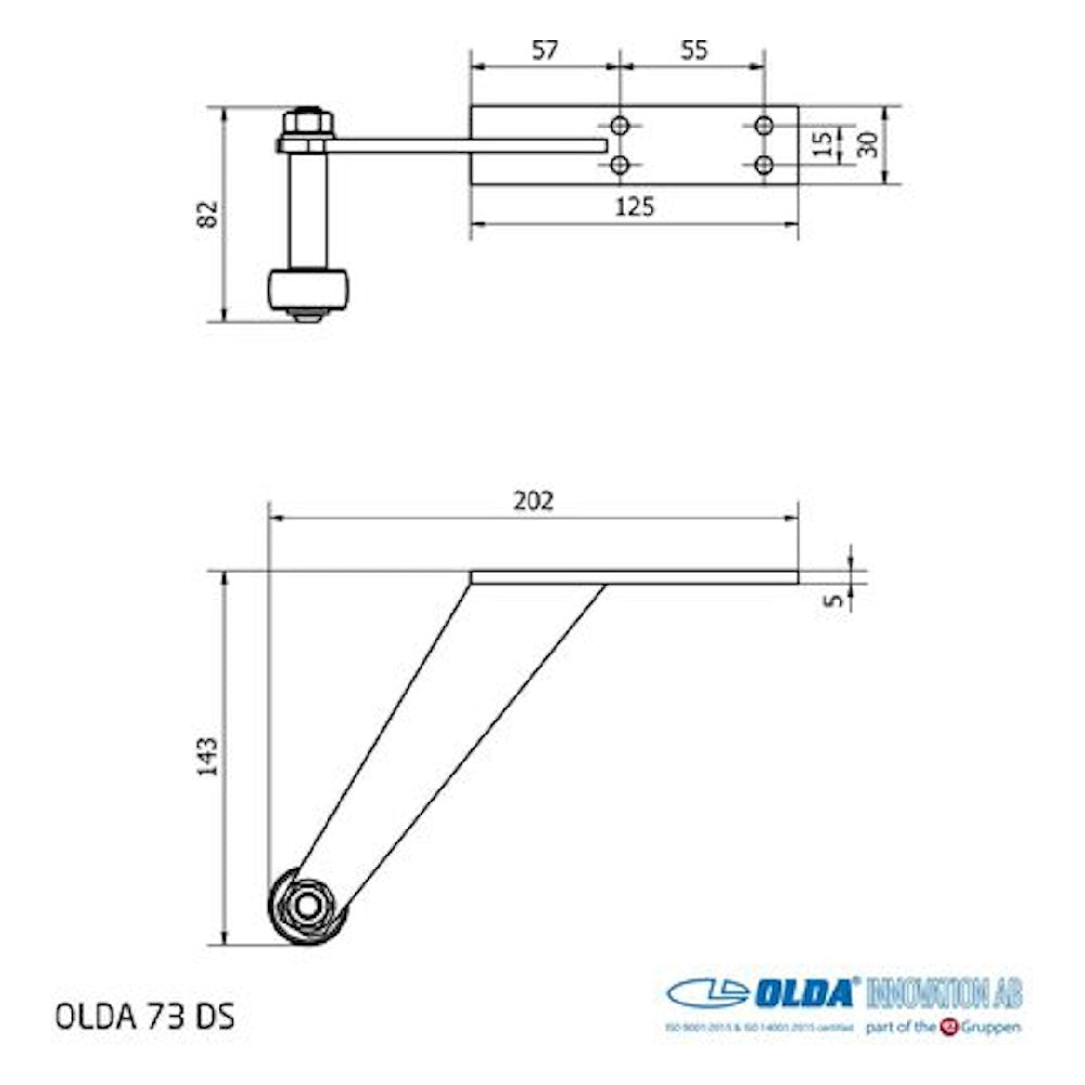 Dörrstopp 73 DS grå