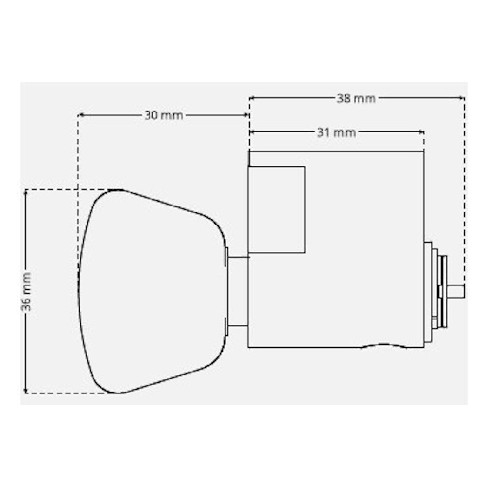 Vredcylinder KC2549SL återfjädrande Rokoko krom