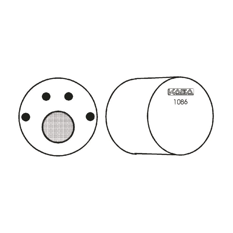 Blindcylinder 1086 krom