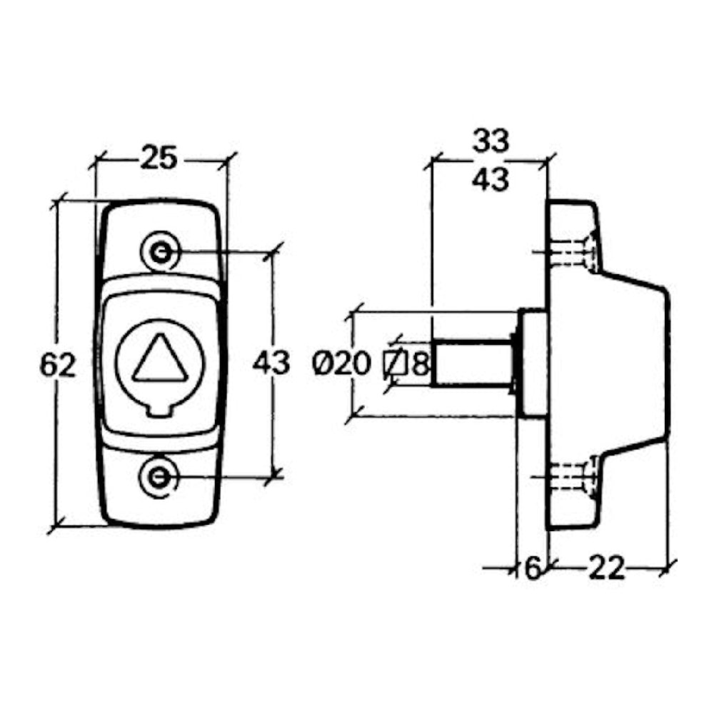 Säkerhetsanordning 805-23 krom