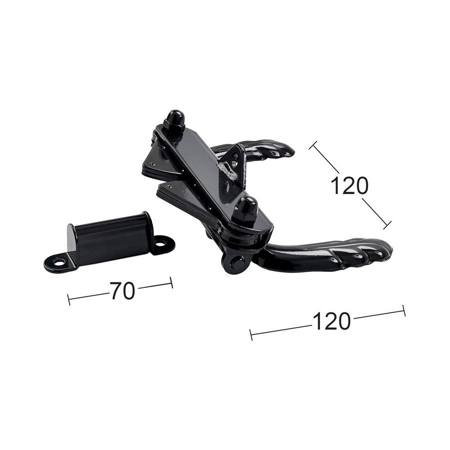 Grindlås 4 svart SB