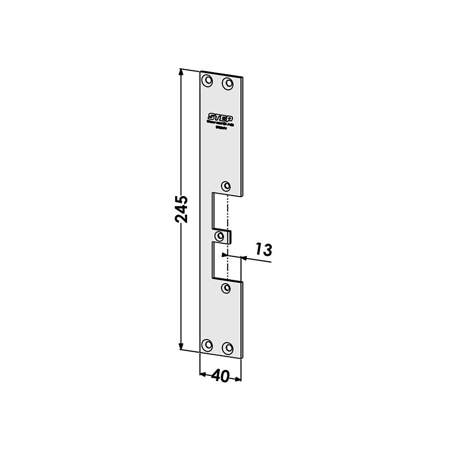 Monteringsstolpe ST9547V plan vä