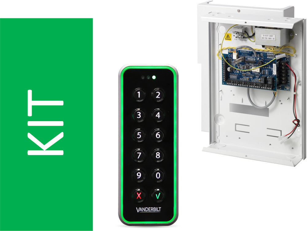 Dörrcentralpaket P432 med A210 VR50 PSU för 7Ah