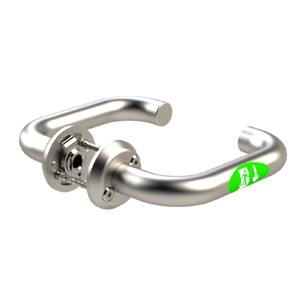 Nödutrymningstrycke ST17901-1 borstat rostfritt stål