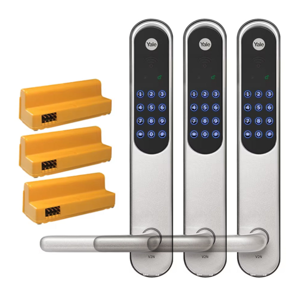 Kodlås Doorman Classic Home silver 3-pack