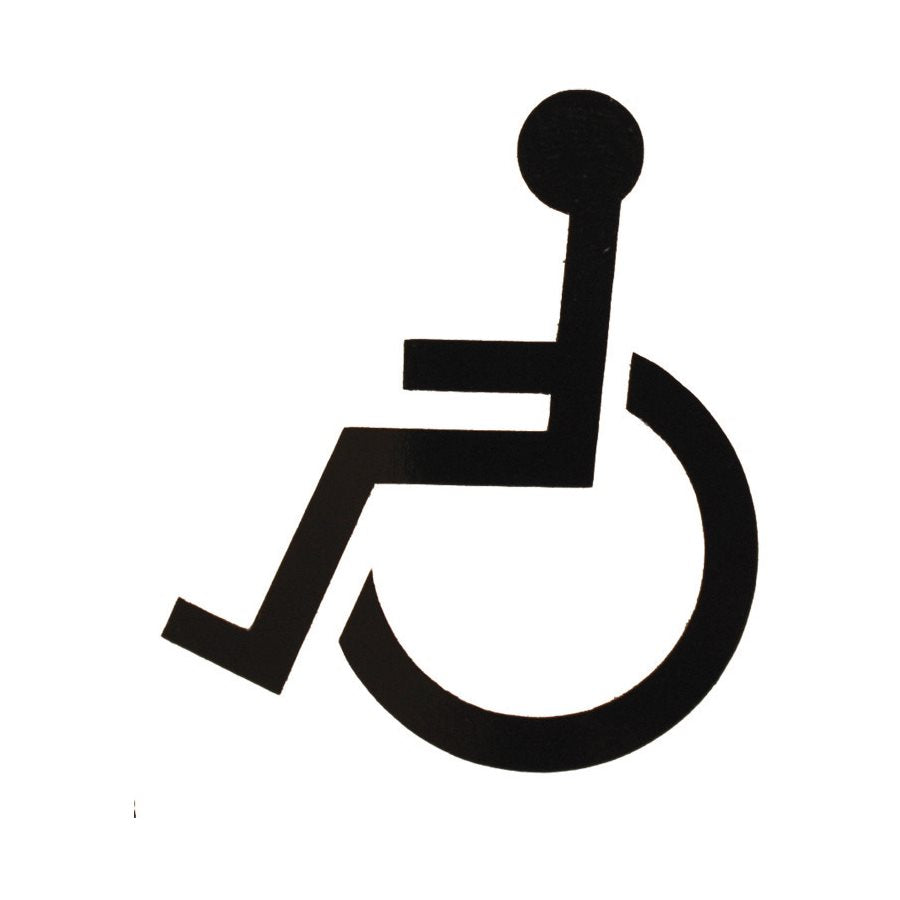 Dekal Rullstol till armbågskontakt