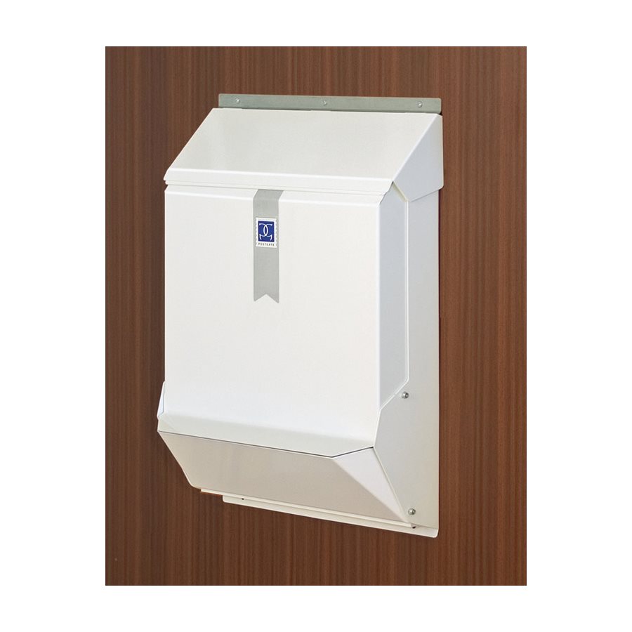 Säkerhetsbrevlåda brand vit