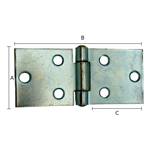 Gångjärn 115x50 2-pack (fynd)