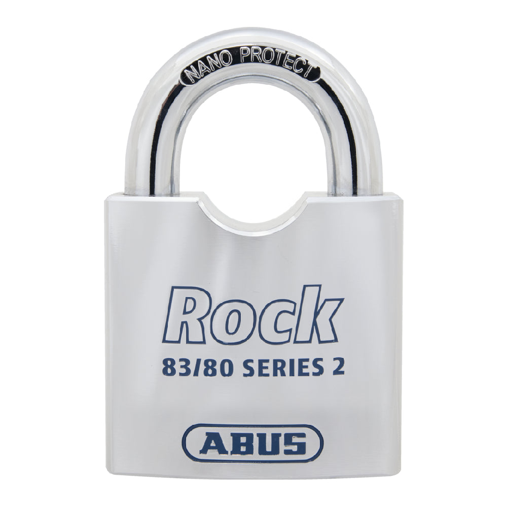 Hänglås Rock 83/80 oval serie 2 med 1301 cylinder och 4 nycklar (fynd)