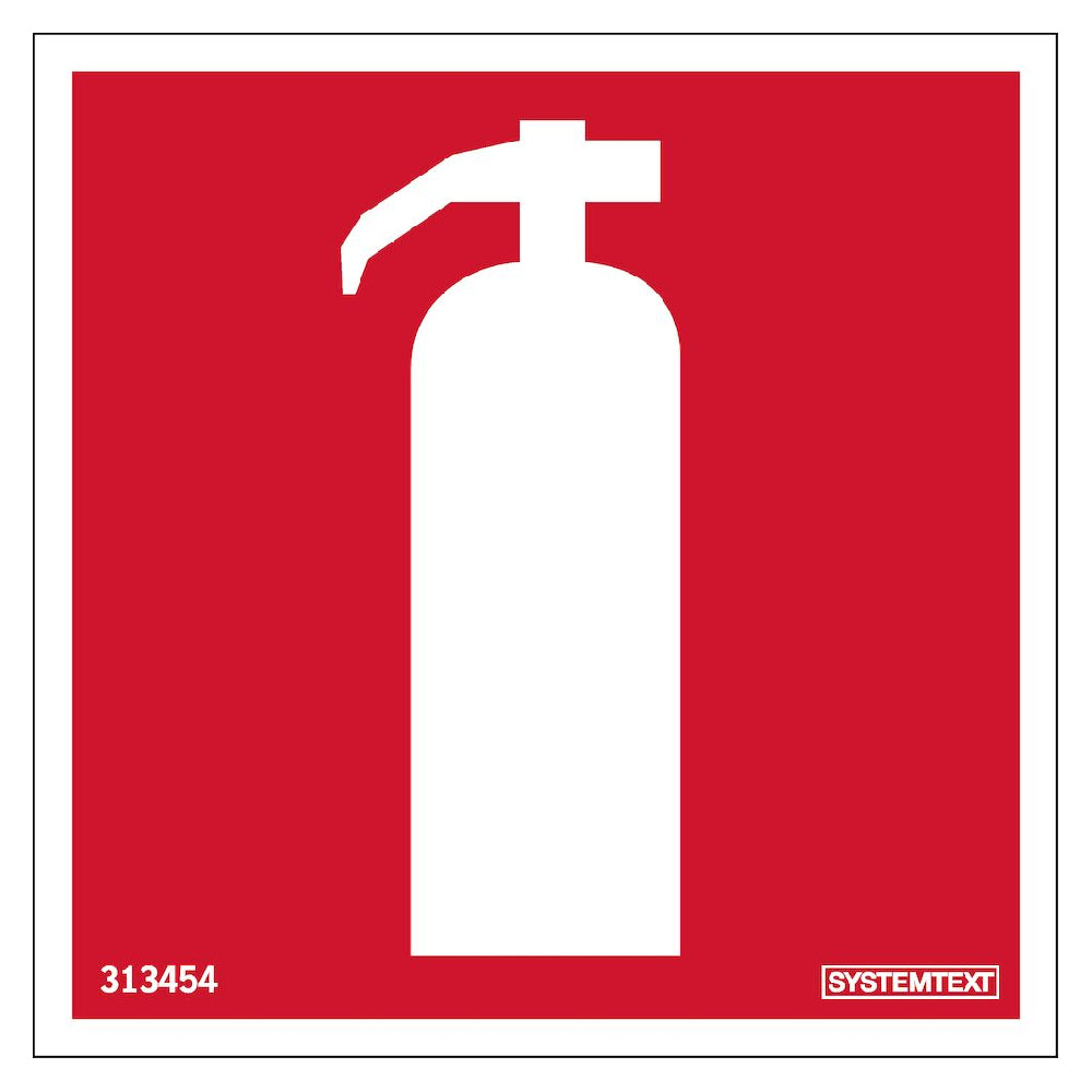 Dekal Brandsläckare självhäftande