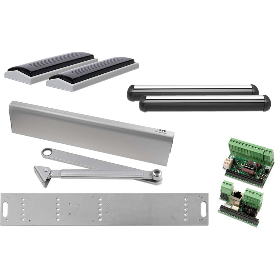 Dörrautomatikpaket SW300 tryckande Bircher AK silver