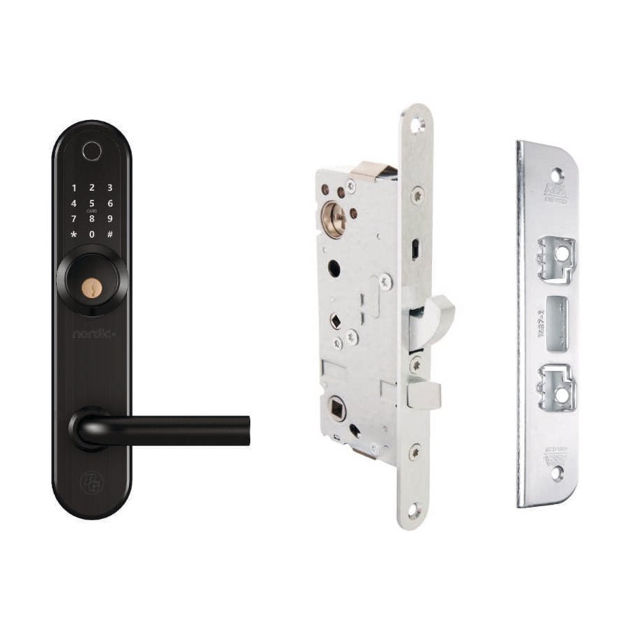 Kodlås BG4000 Nordic+ svart Kpl ASSA