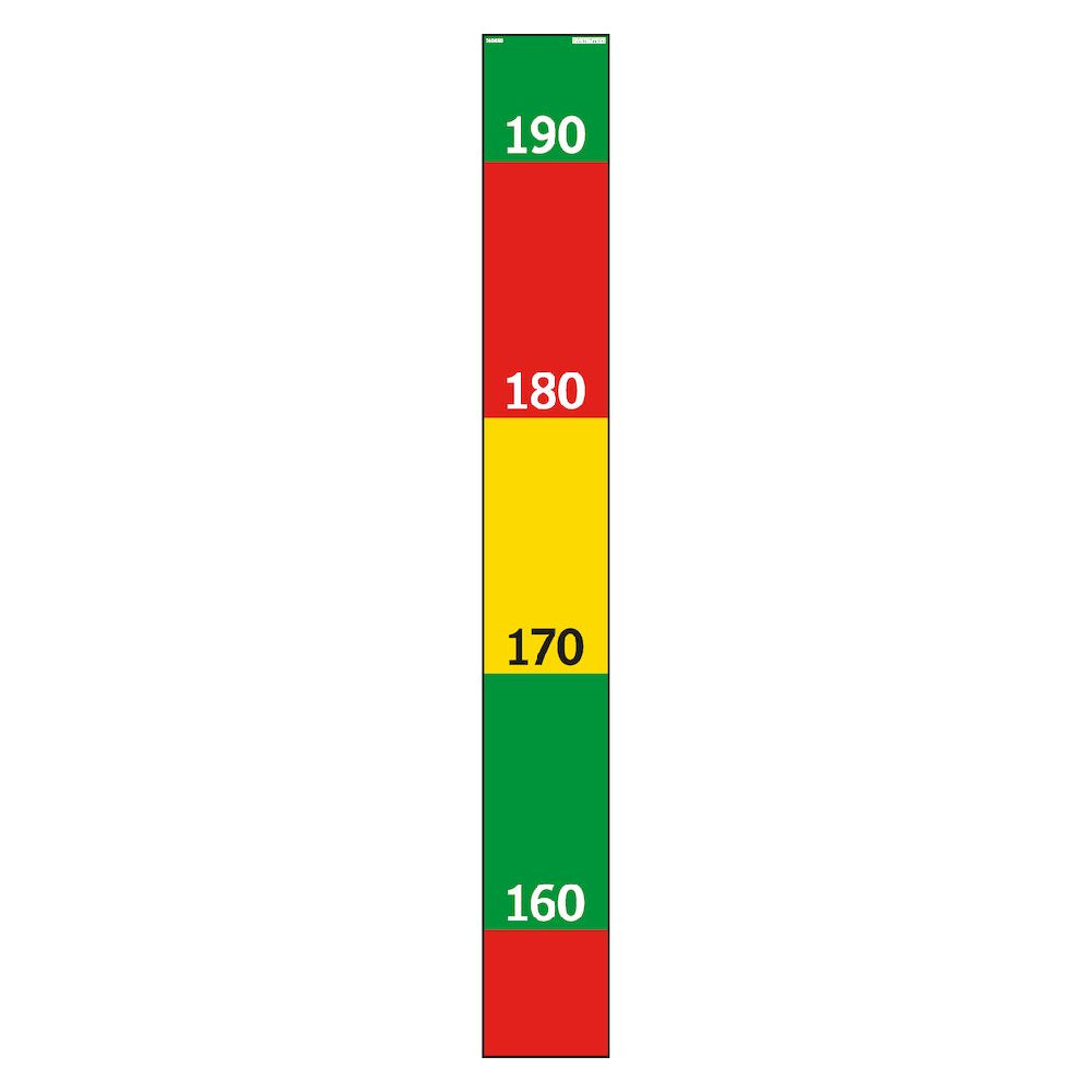 Längdmarkering självhäftande dekal 50x400mm
