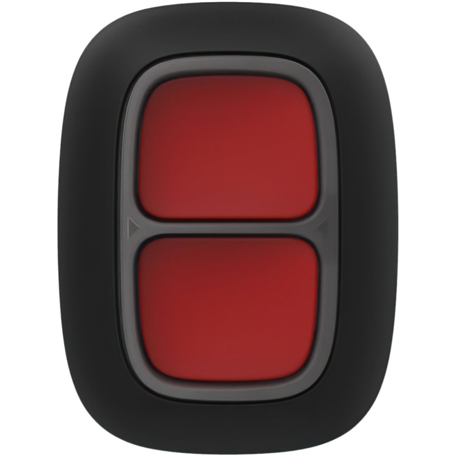 Överfallsknapp dubbeltryck trådlös svart