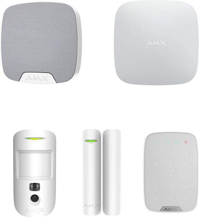 Larmpaket Hub2Plus IR-kam komplett vit