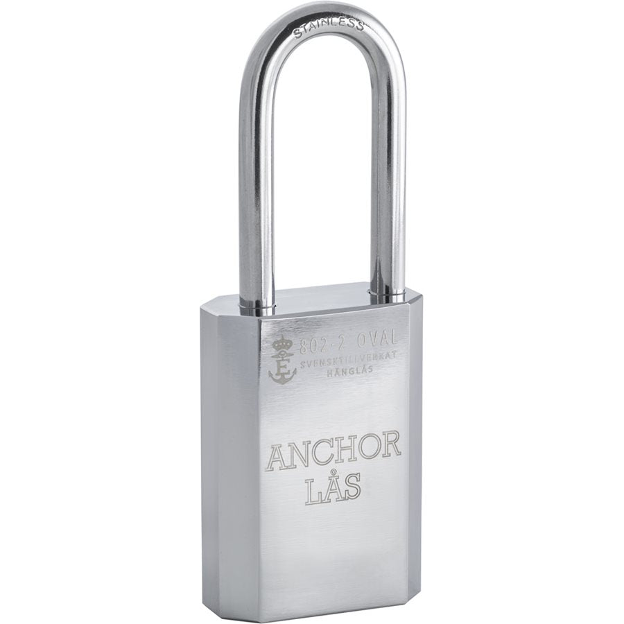 Hänglås 802-2 oval B60 WP XL tom