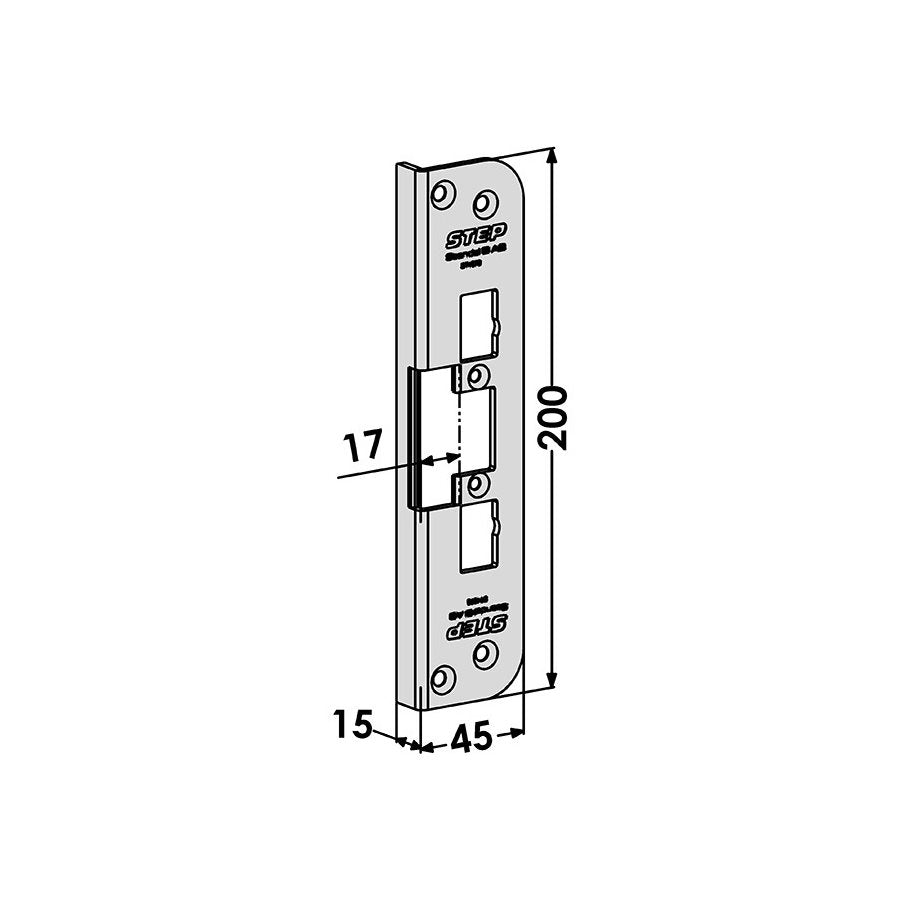 Monteringsstolpe ST4078 vinklad