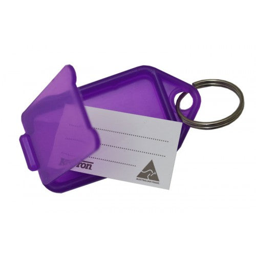 Nyckelbricka Kevron BIG TAG lila 10-pack (fynd)