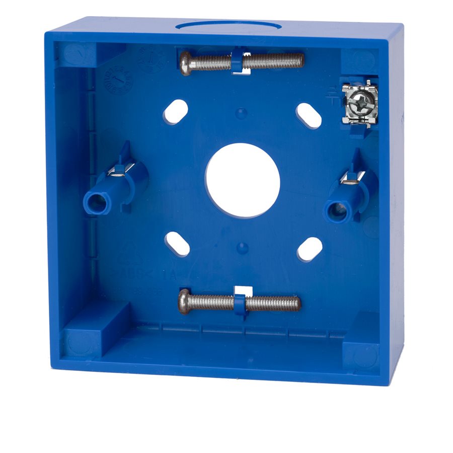 Bakstycke larmknapp blå