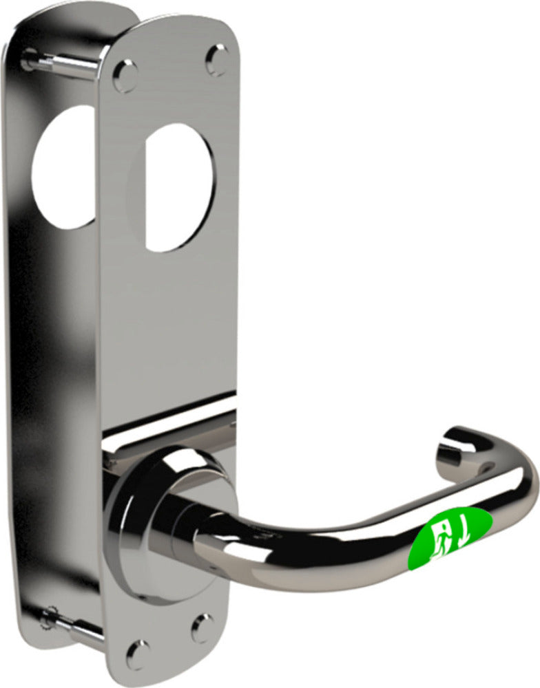 Nödutrymningsbeslag ST17904-L-2 blankt rostfritt stål vänste