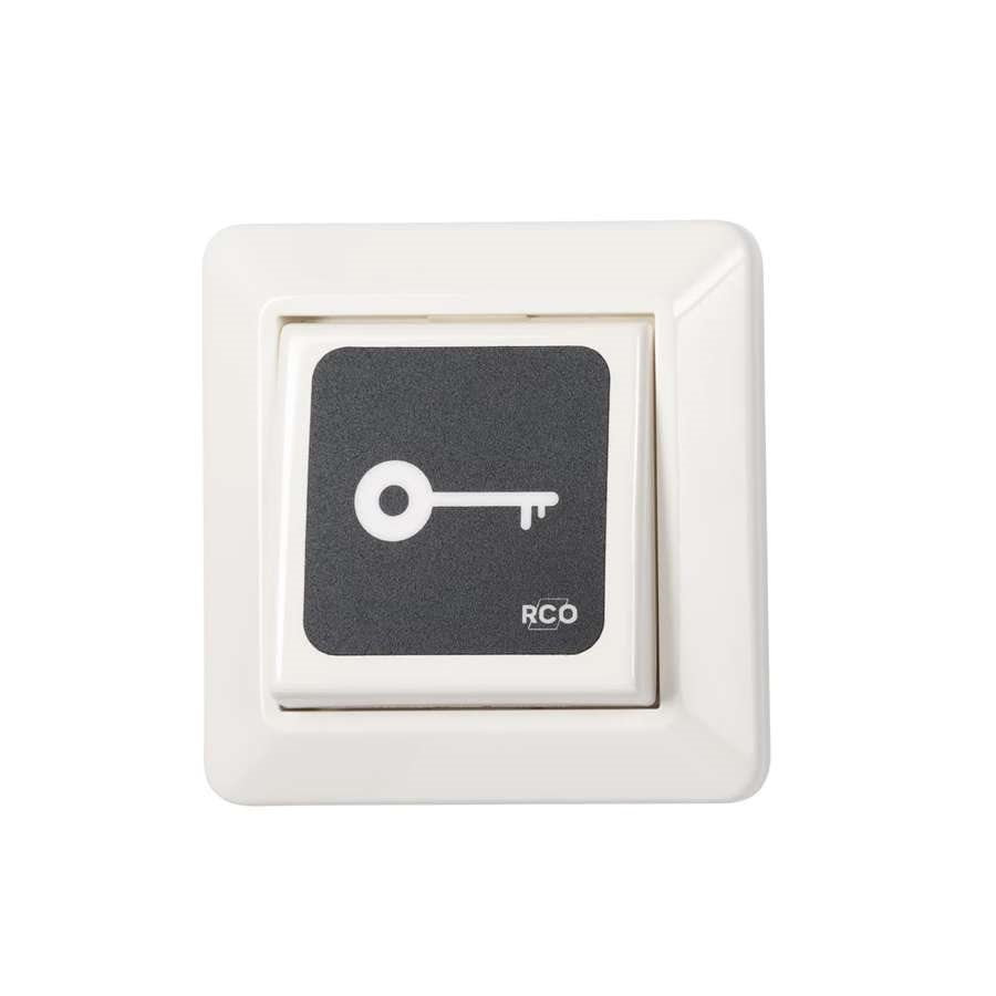 Väggtryckknapp infälld nyckelsymb