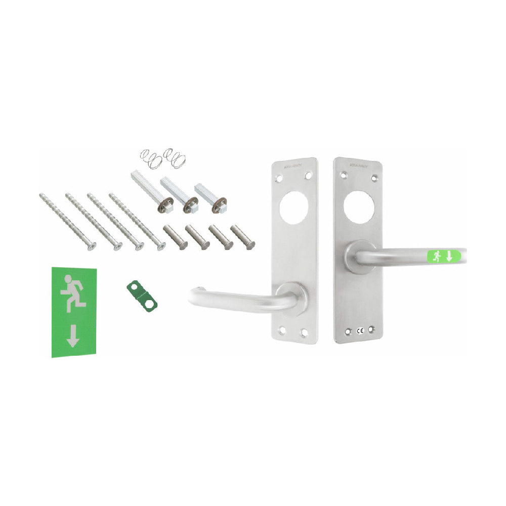 Nödutrymningsbeslag 179F rör vänster rostfri