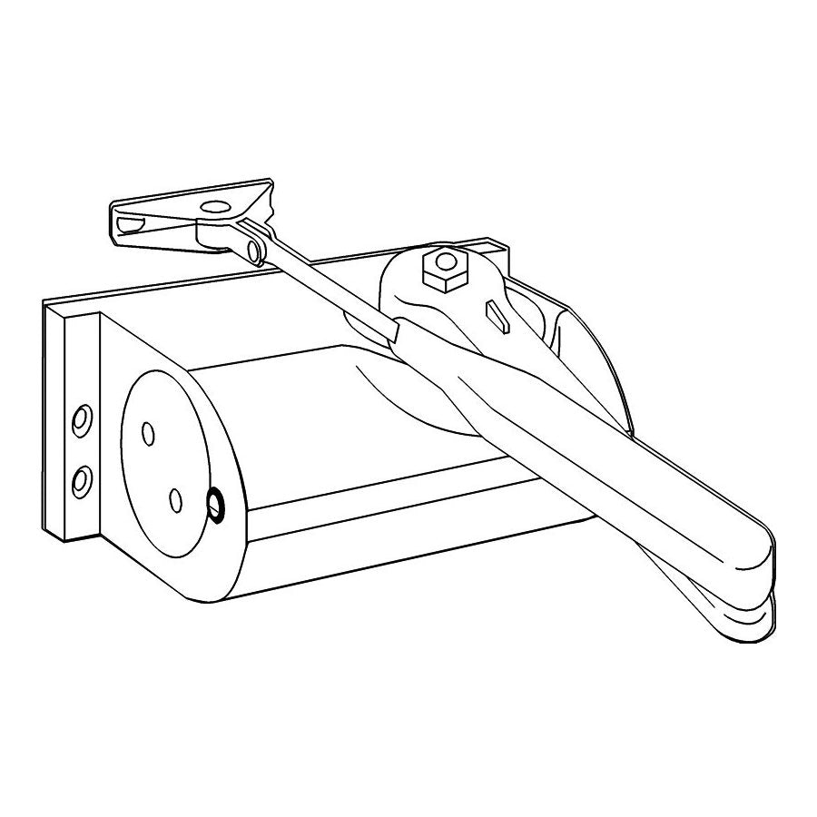 Dörrstängare TS59/4 silver