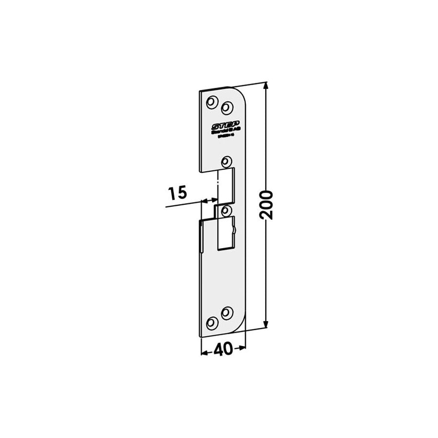 Monteringsstolpe ST4030H-15 plan hö