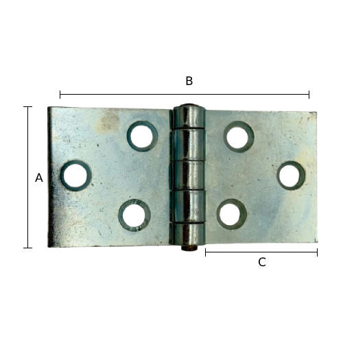 Gångjärn 100x50 2-pack (fynd)