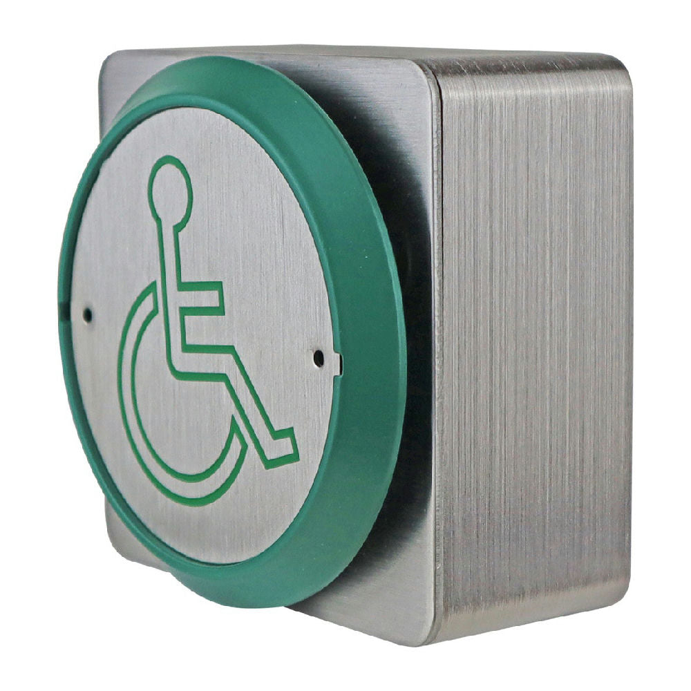 Tryckknapp Utanpåliggande Handikappsymbol