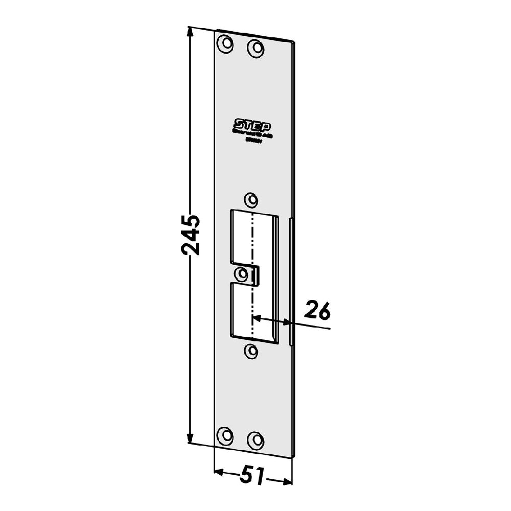 Monteringsstolpe ST9505V plan