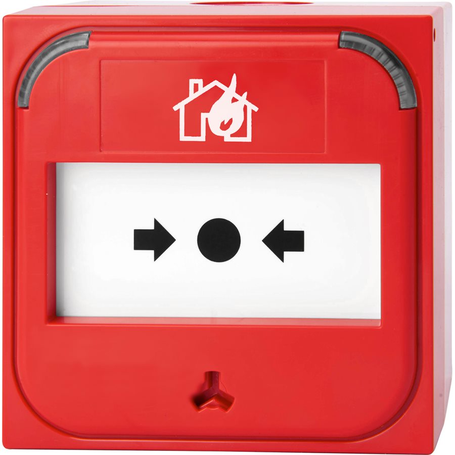 Larmknapp Led Konventionell 100Ohm Infälld Röd