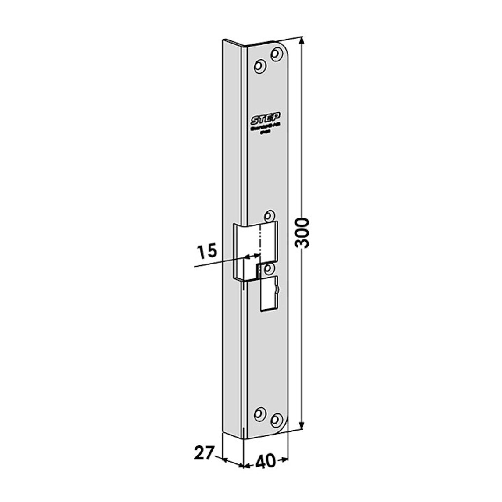 Monteringsstolpe ST4058 plan höger