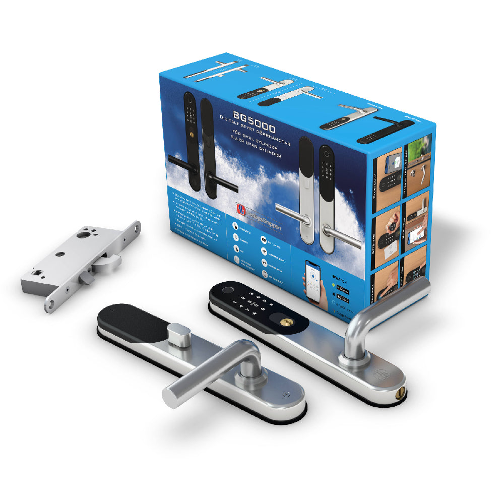 Kodlås Bg5000 Silver Kpl Assa