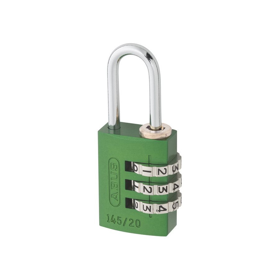 Hänglås 145/20 komb grön SB