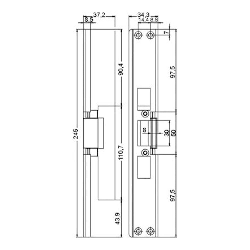 Monteringsstolpe 745