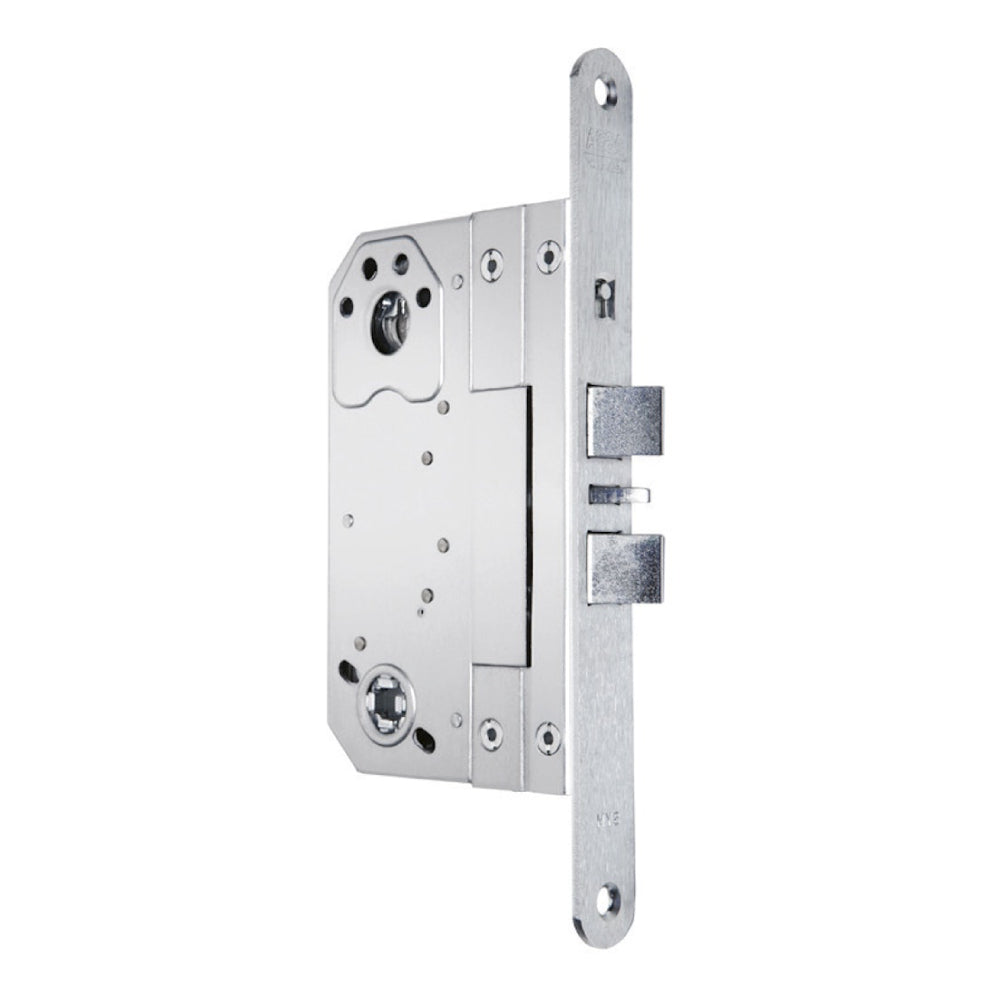 Låshus 560-70 symmetrisk höger från ASSA ABLOY är ett högklassigt låshus för högerhängda ytter- och innerdörrar, entrédörrar och tekniska utrymmen med 70 mm dorndjup. Med cylinder-, förreglingsfall och tryckesfall.