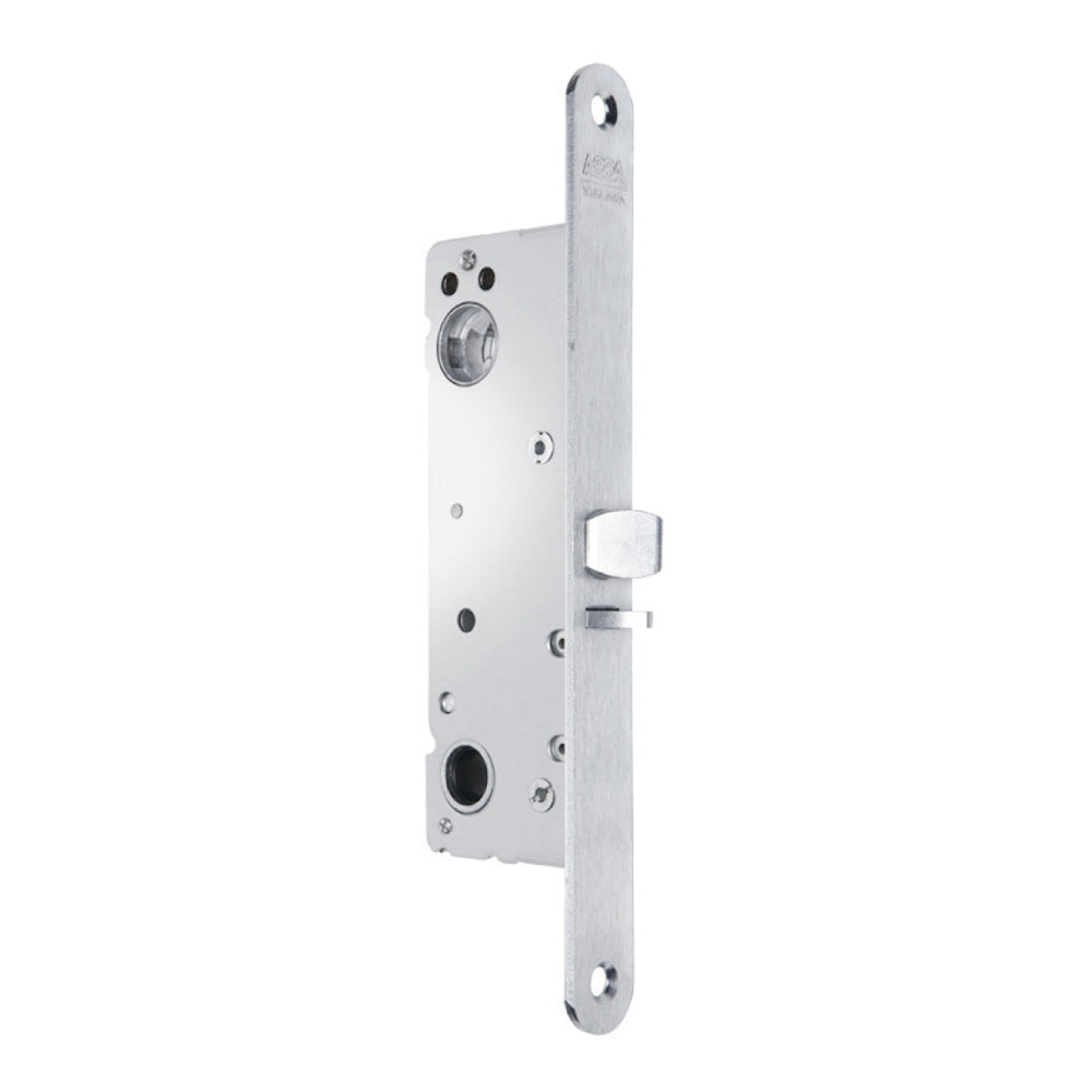 Låshus 232-35 höger från ASSA ABLOY är ett låshus för entrédörrar och portar försedda med draghandtag, dörrstängare eller dörrautomat. Automatisk förregling. Passar högerhängda dörrar med 35 mm dorndjup.