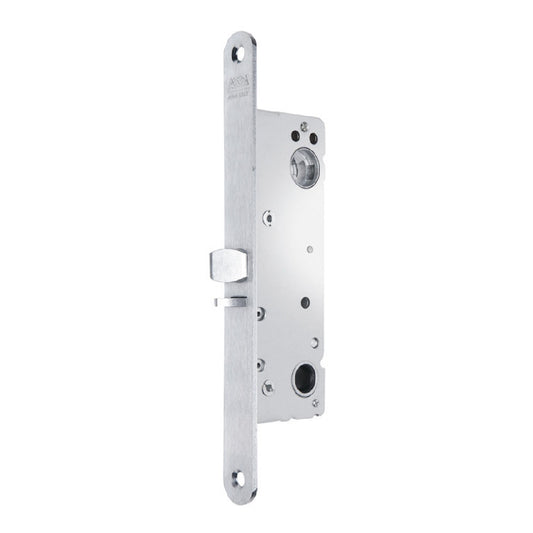 Låshus 232-35 vänster från ASSA ABLOY är ett låshus för entrédörrar och portar försedda med draghandtag, dörrstängare eller dörrautomat. Passar vänsterhängda dörrar med 35 mm dorndjup.