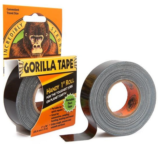 Vävtejp Svart Gorilla Tape To-Go 25mm x 9m