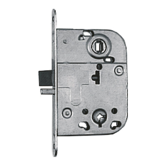 Låshus 2014 med zinkstolpe från ASSA ABLOY passar utmärkt till innerdörrar samt badrums- och toalettdörrar i både privatbostäder och kommersiella miljöer. Passar både höger- och vänsterhängda dörrar.